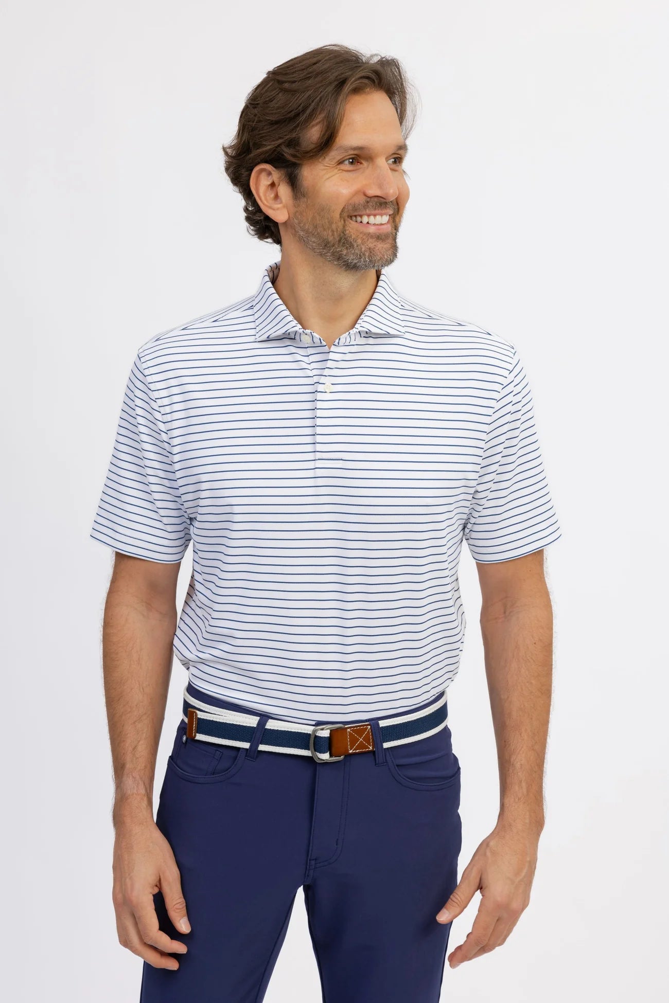 Broad Stripe Performance Polo