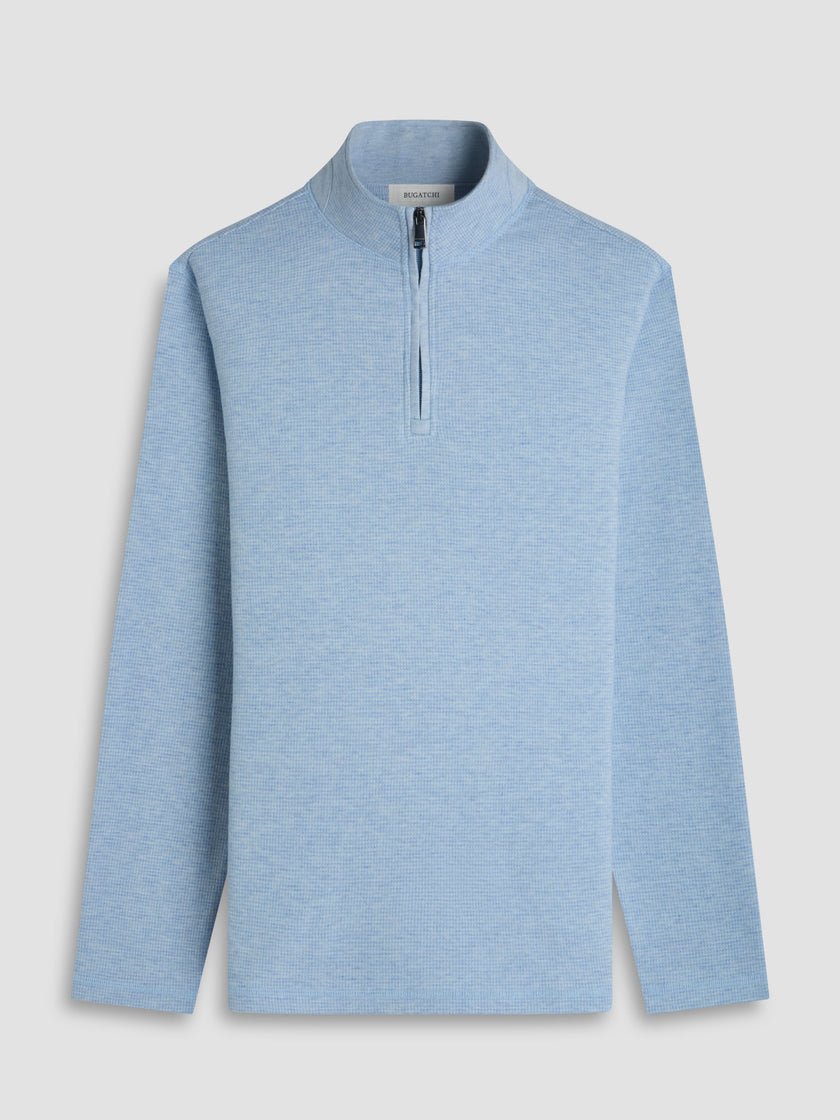 Knit Mock Neck Zip Quarter Zip