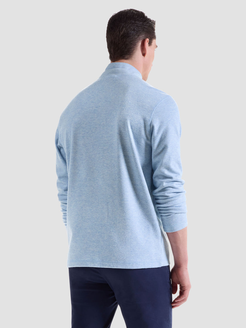 Knit Mock Neck Zip Quarter Zip