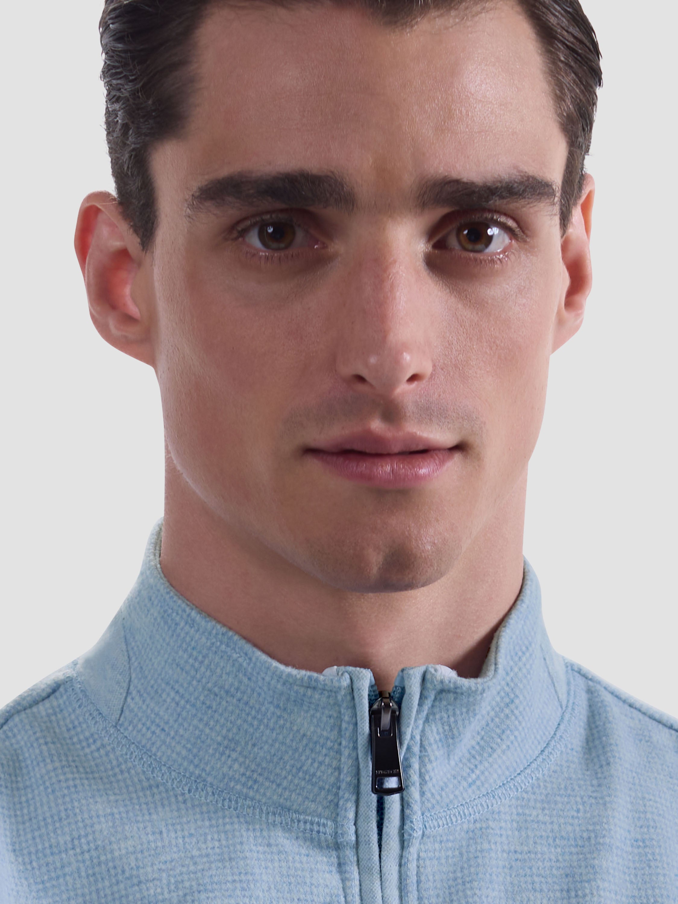 Knit Mock Neck Zip Quarter Zip