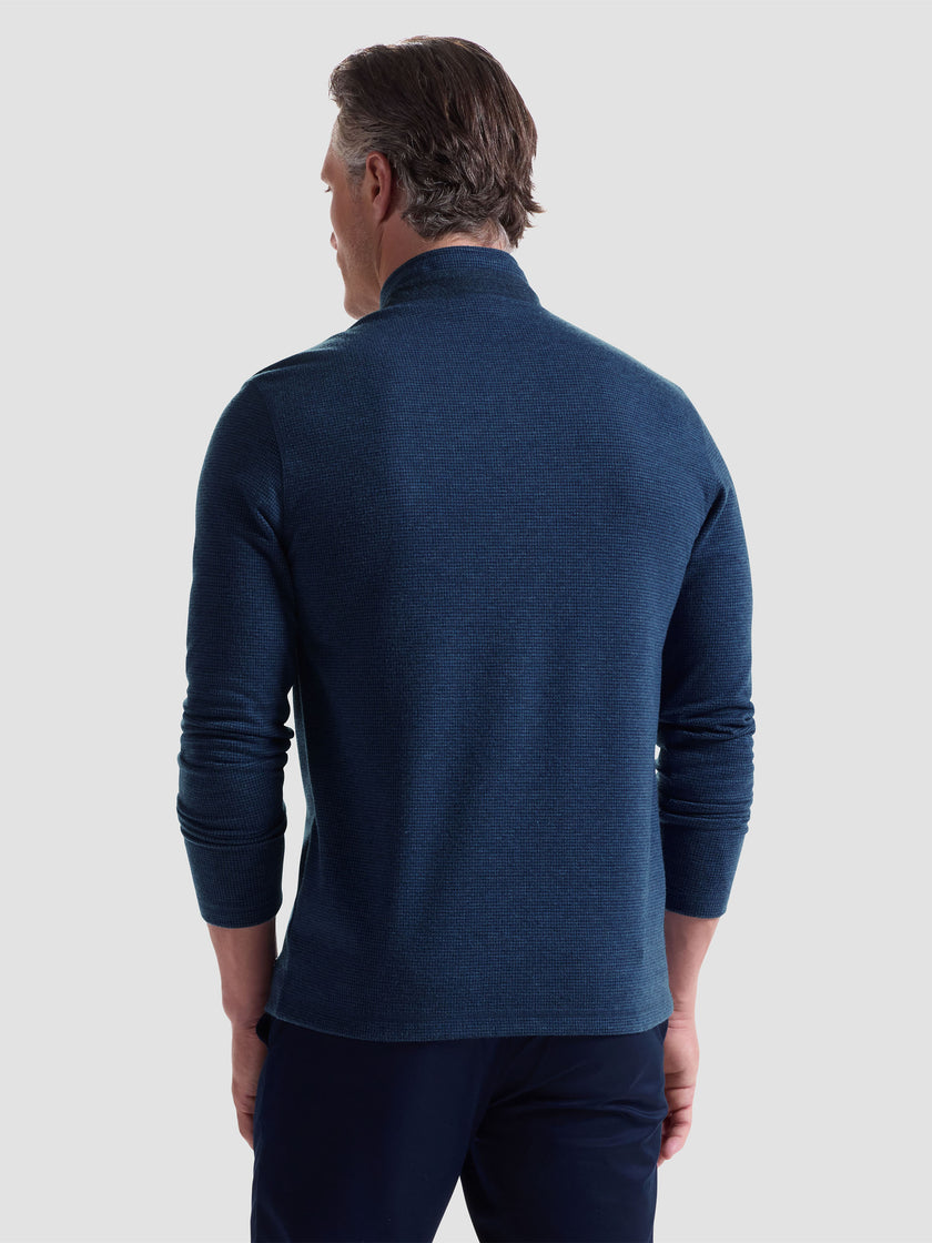 Knit Mock Neck Zip Quarter Zip