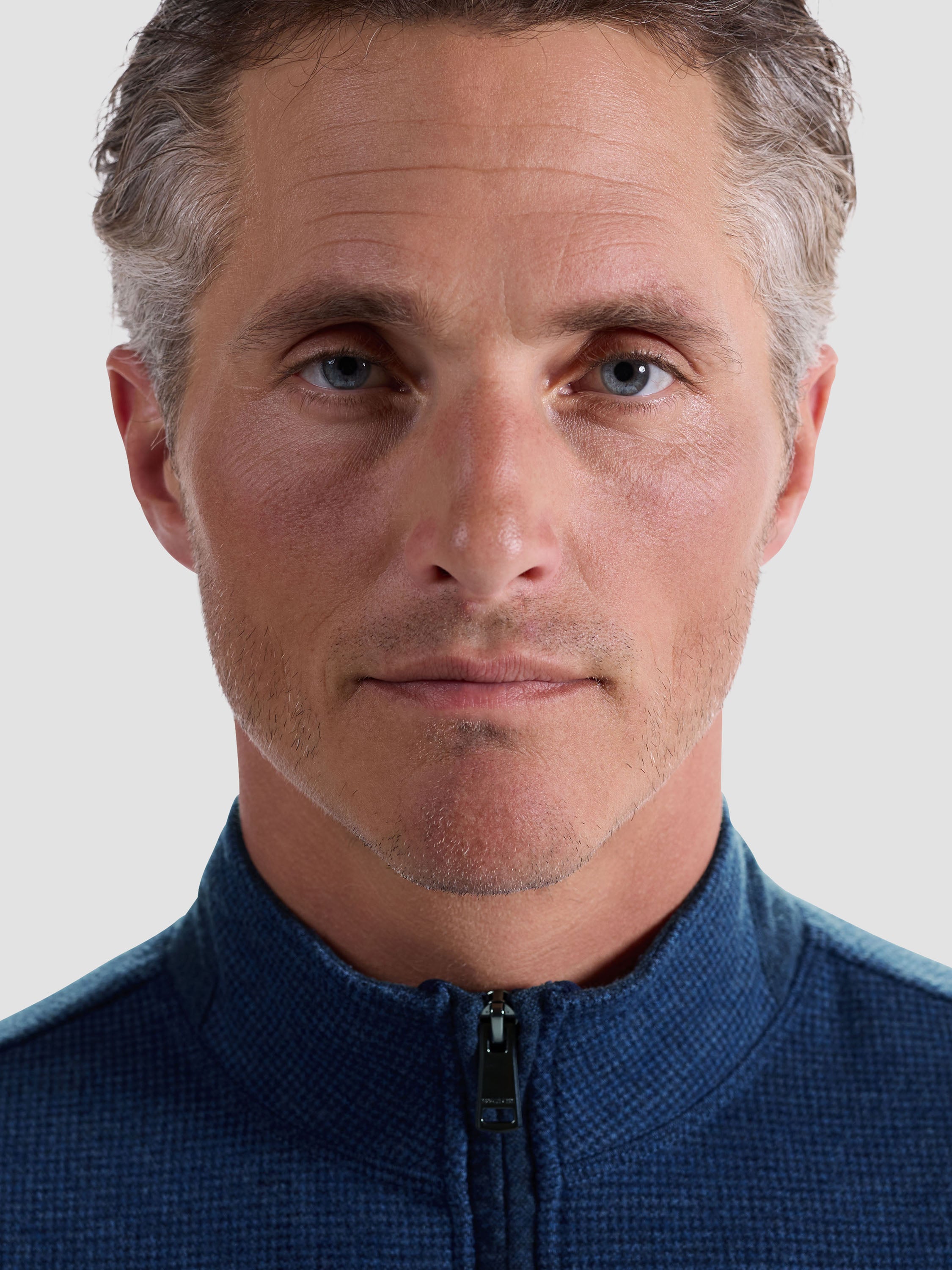 Knit Mock Neck Zip Quarter Zip