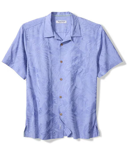 Coastal Ease Botanic Loom Short Sleeve Woven Camp Shirt
