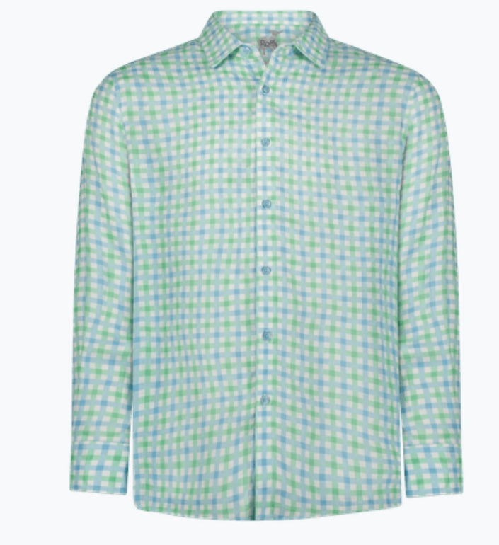 Gingham Printed Linen Shirt