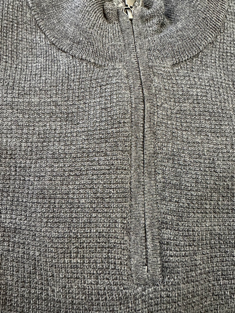 Charcoal Half Zip Sweater