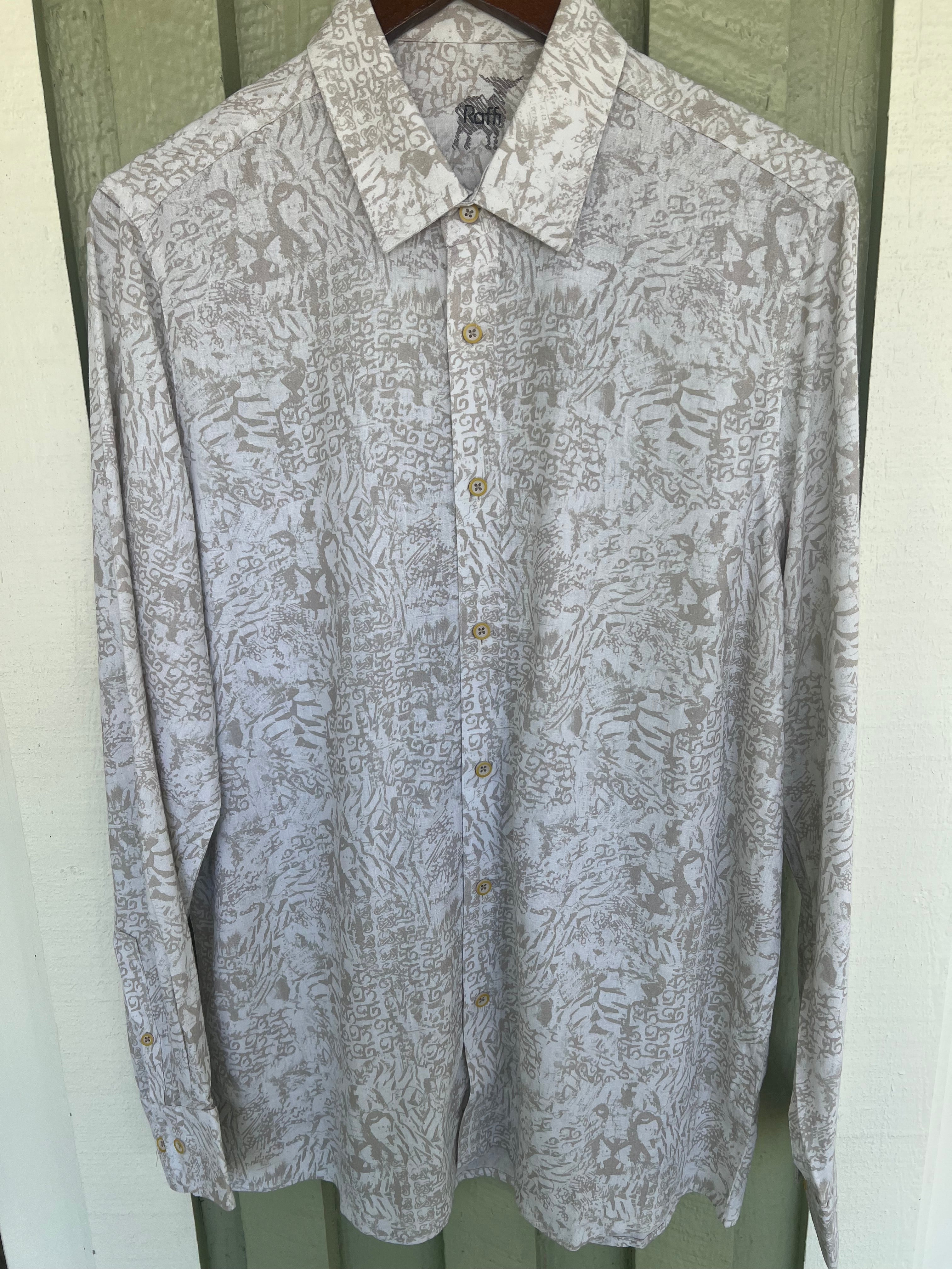 Sahara Print Linen Shirt