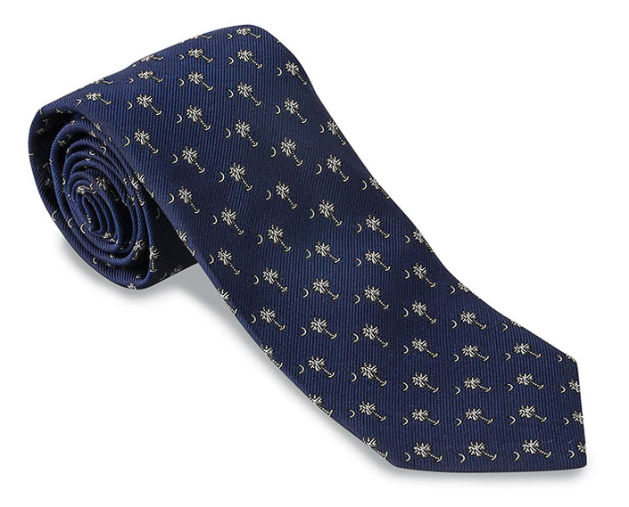 Navy Palmetto Necktie