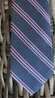 Navy Edwards Stripes Necktie