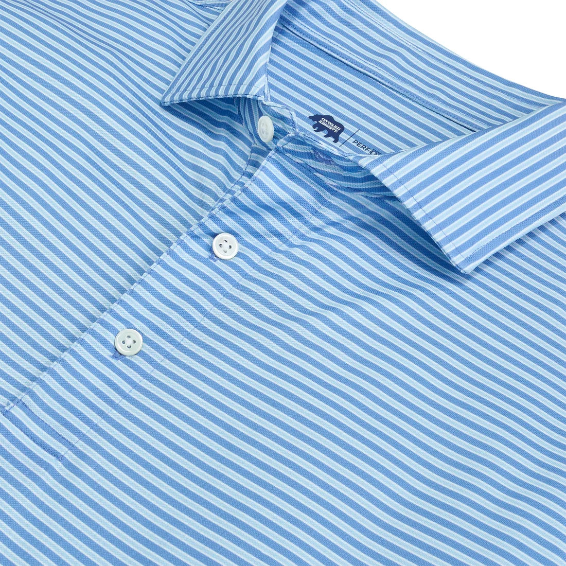 Trophy Stripe Performance Pique Polo
