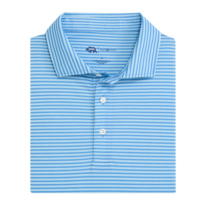 Trophy Stripe Performance Pique Polo