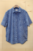 Blue Wild Flower Button Down Shirt