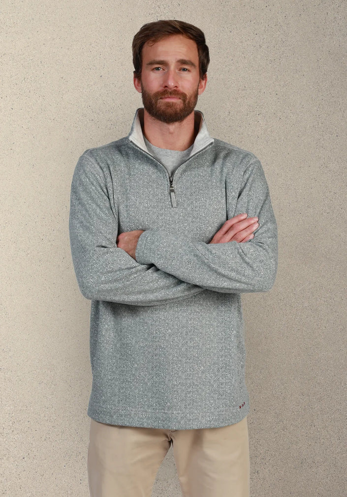Herringbone Fleece Quarter-Zip
