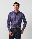 Navy & Merlot Check Sport Shirt