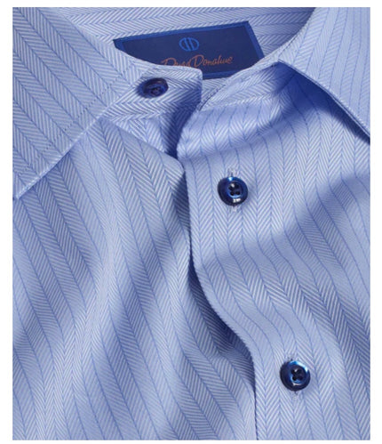 Sky Dobby Herringbone Dress Shirt