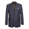 Plaid Classic Fit Wool Blazer