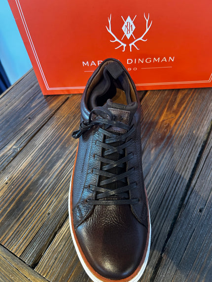 Harrison Tumbled Saddle Leather Sneakers