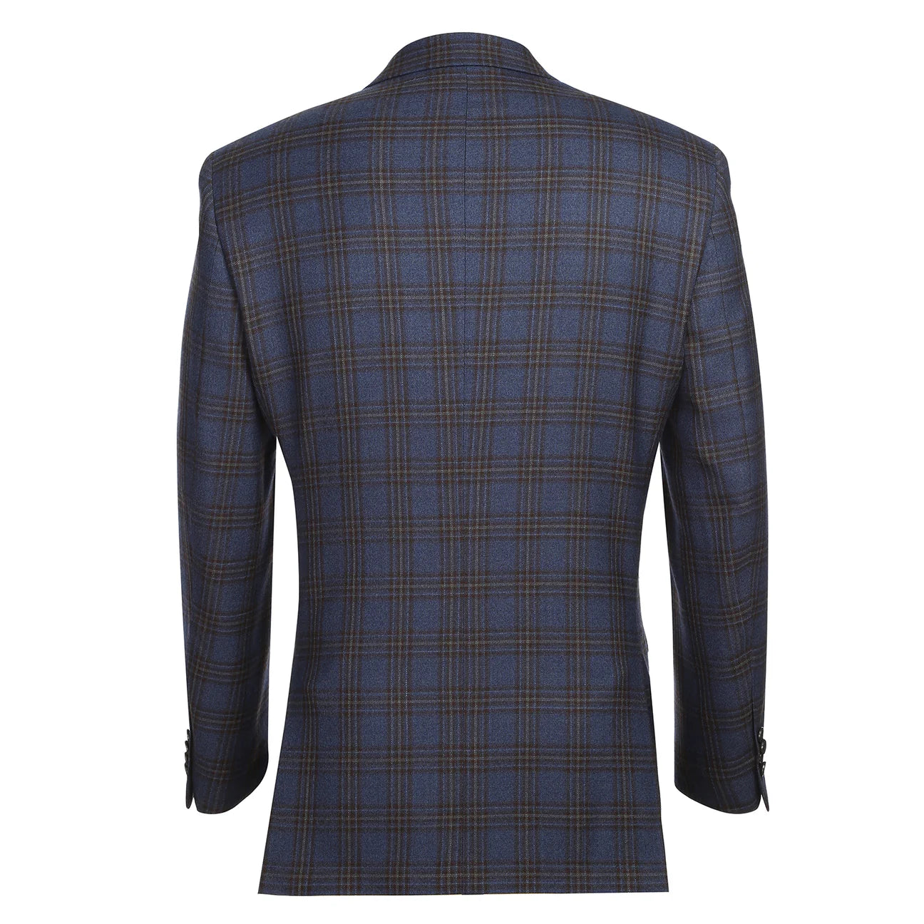 Plaid Classic Fit Wool Blazer