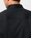 Black Solid Knit Sport Shirt