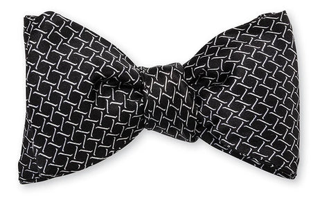 Black Monroe Links Bow Tie