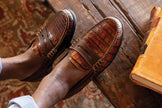 Bill Alligator Grain Penny Loafers