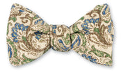 Green Chester Paisley Bow Tie -