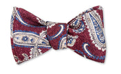 Red Brendan Paisley Bow Tie