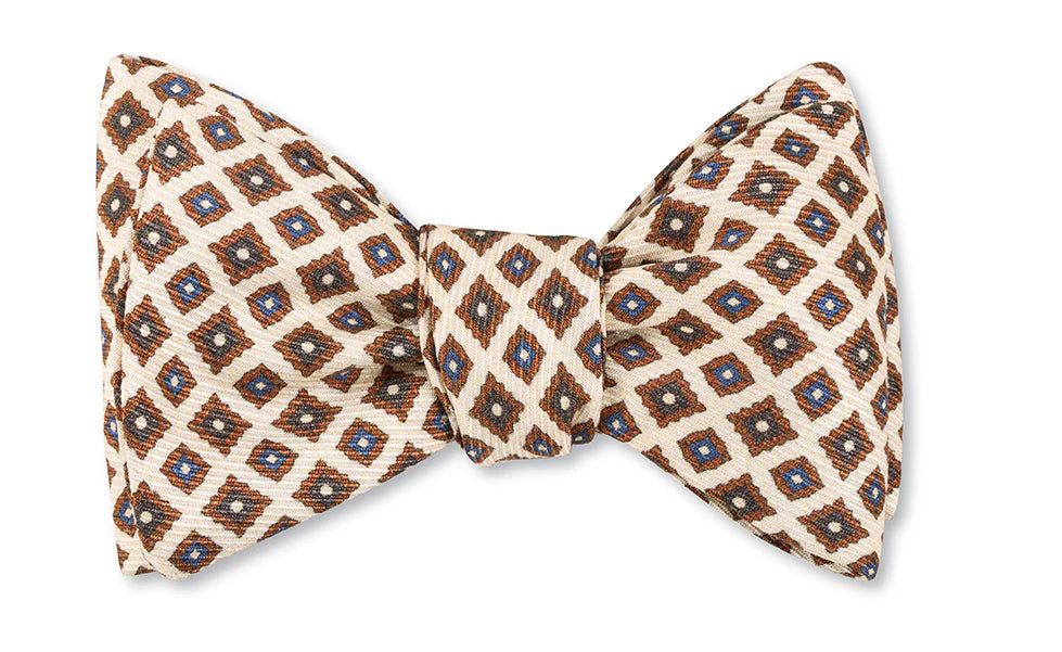 White Brendan Neats Bow Tie