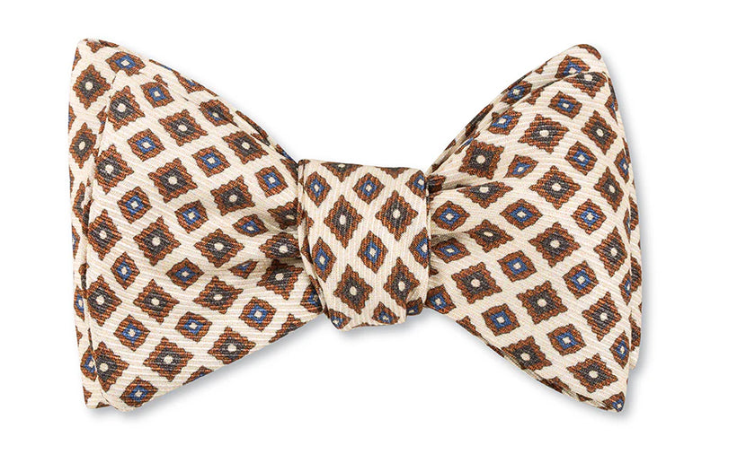 White Brendan Neats Bow Tie