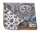 White Paisley/Medallion Pocket Square