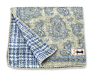 Sage Paisley/Plaid Pocket Square
