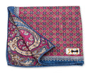Pink Medallion Paisley Pocket Square