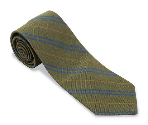 Green Ashley Stripes Necktie