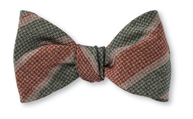 Olive Henna Beacon Stripes Bow Tie