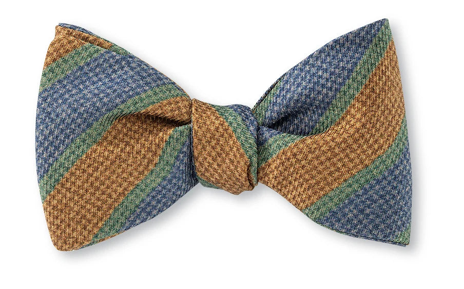 Cinnamon Beacon Stripe Bow tie