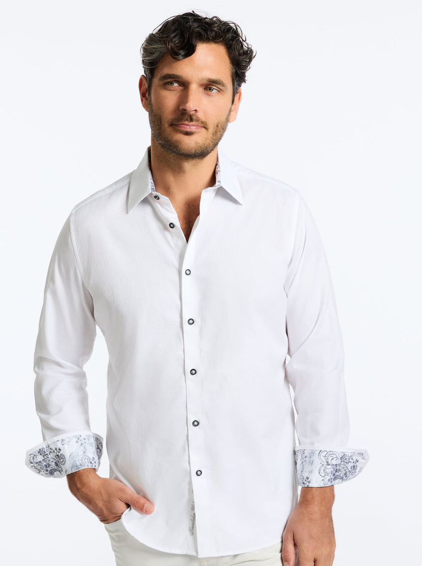 Odyssey Long Sleeve Woven Button Down Shirt