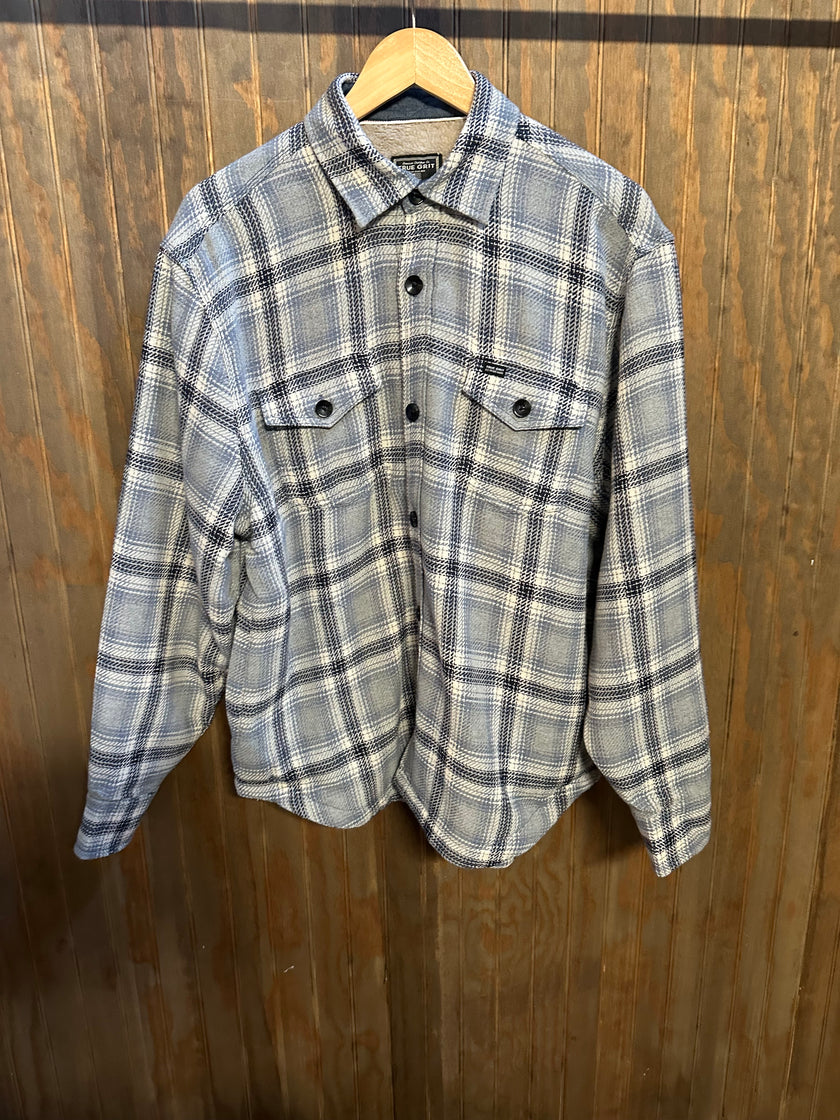 Plaid Shacket with Sherpa Lining