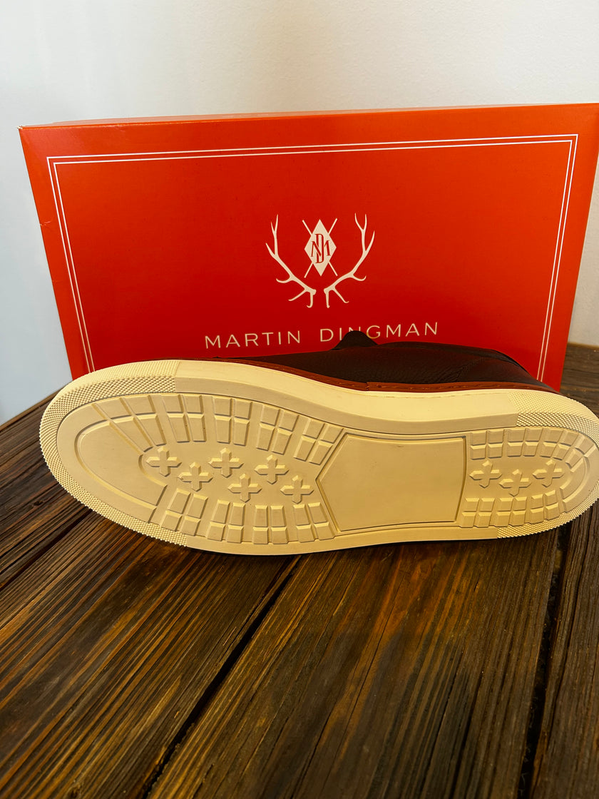 Harrison Tumbled Saddle Leather Sneakers