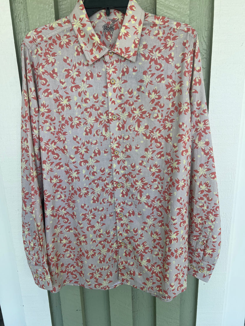 Floral Print Linen Shirt