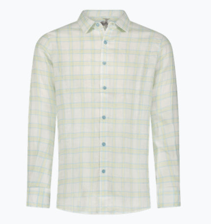 Atlantic Plaid Linen Button Down Shirt