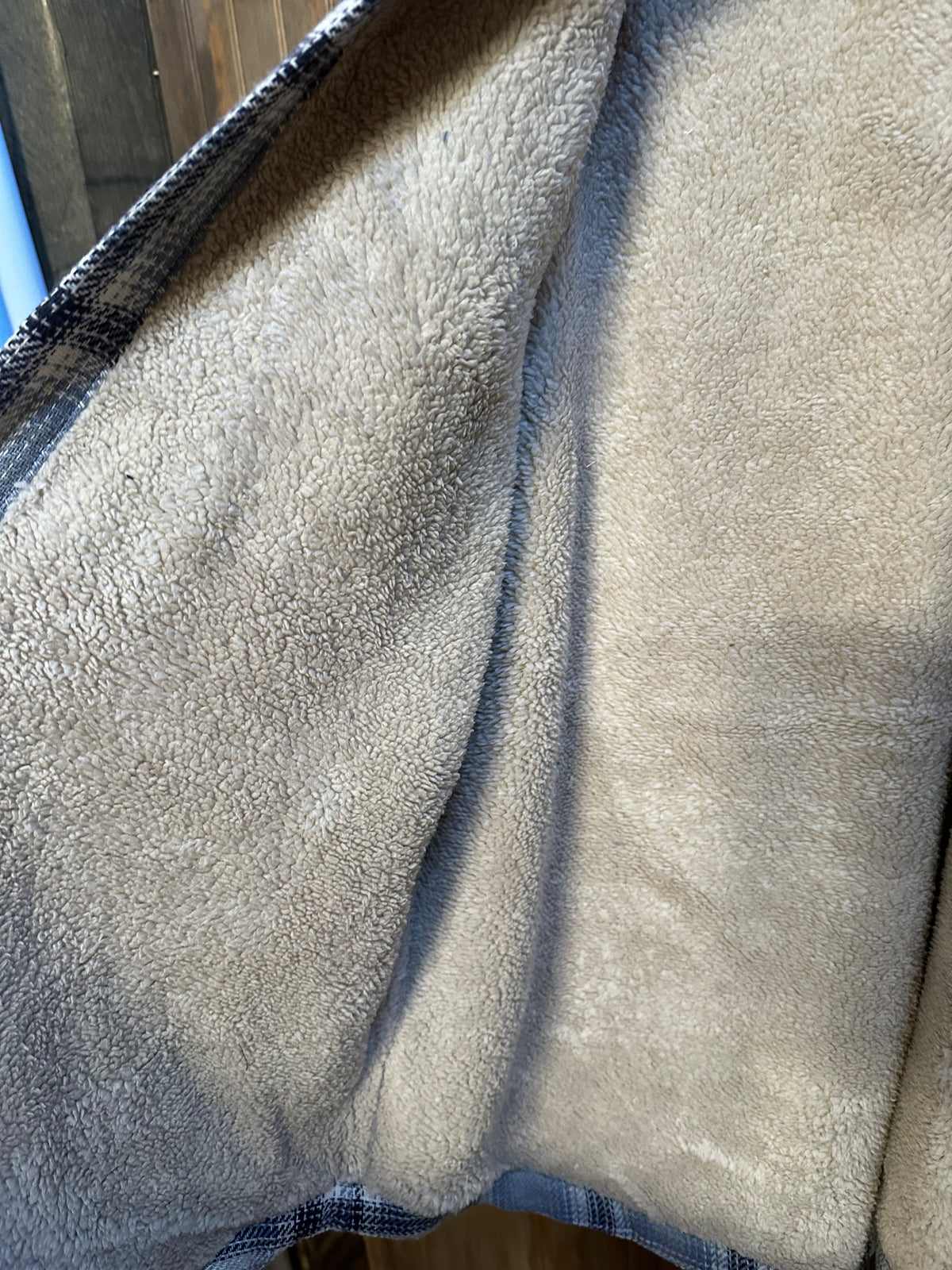 Plaid Shacket with Sherpa Lining