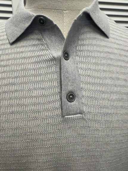 Gray and White Polo