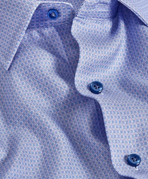 Blue & Purple Micro Print Sport Shirt
