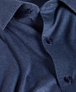 Navy Solid Texture Knit Sport Shirt