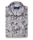 Charcoal & Multi Botanical Corduroy Sport Shirt