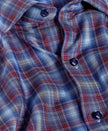 Navy & Merlot Check Sport Shirt
