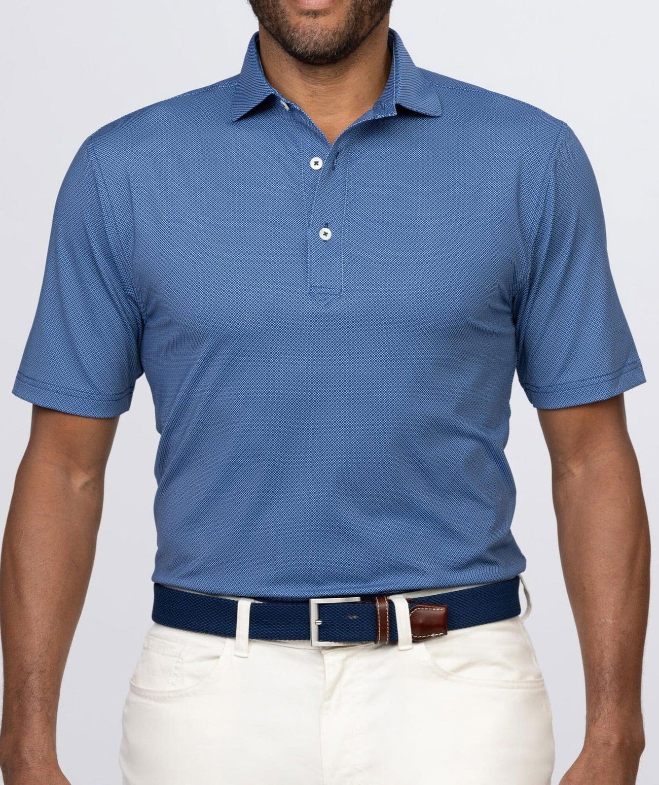 Navy Clarence Mini Diamond Polo