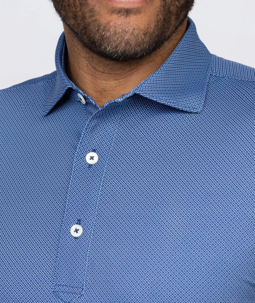 Navy Clarence Mini Diamond Polo