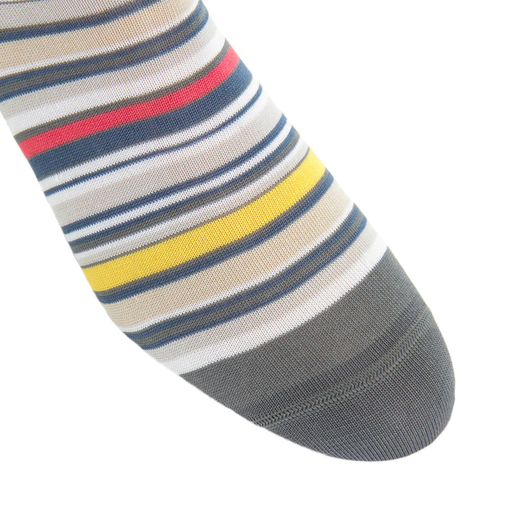 Yellow and Blue Stripe Socks