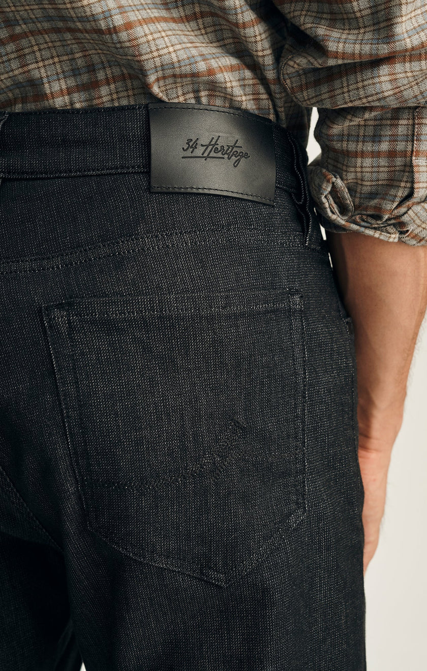 Courage Straight Leg Black Sporty Jeans