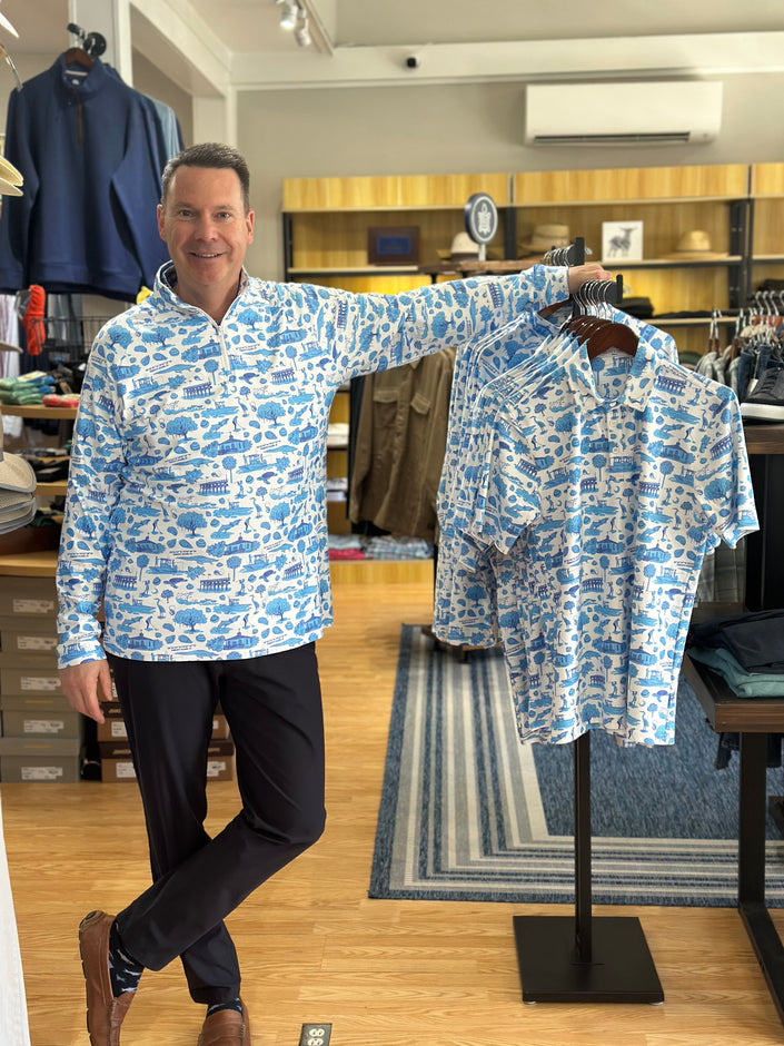 The Pawleys Island Print - Quarter Zip